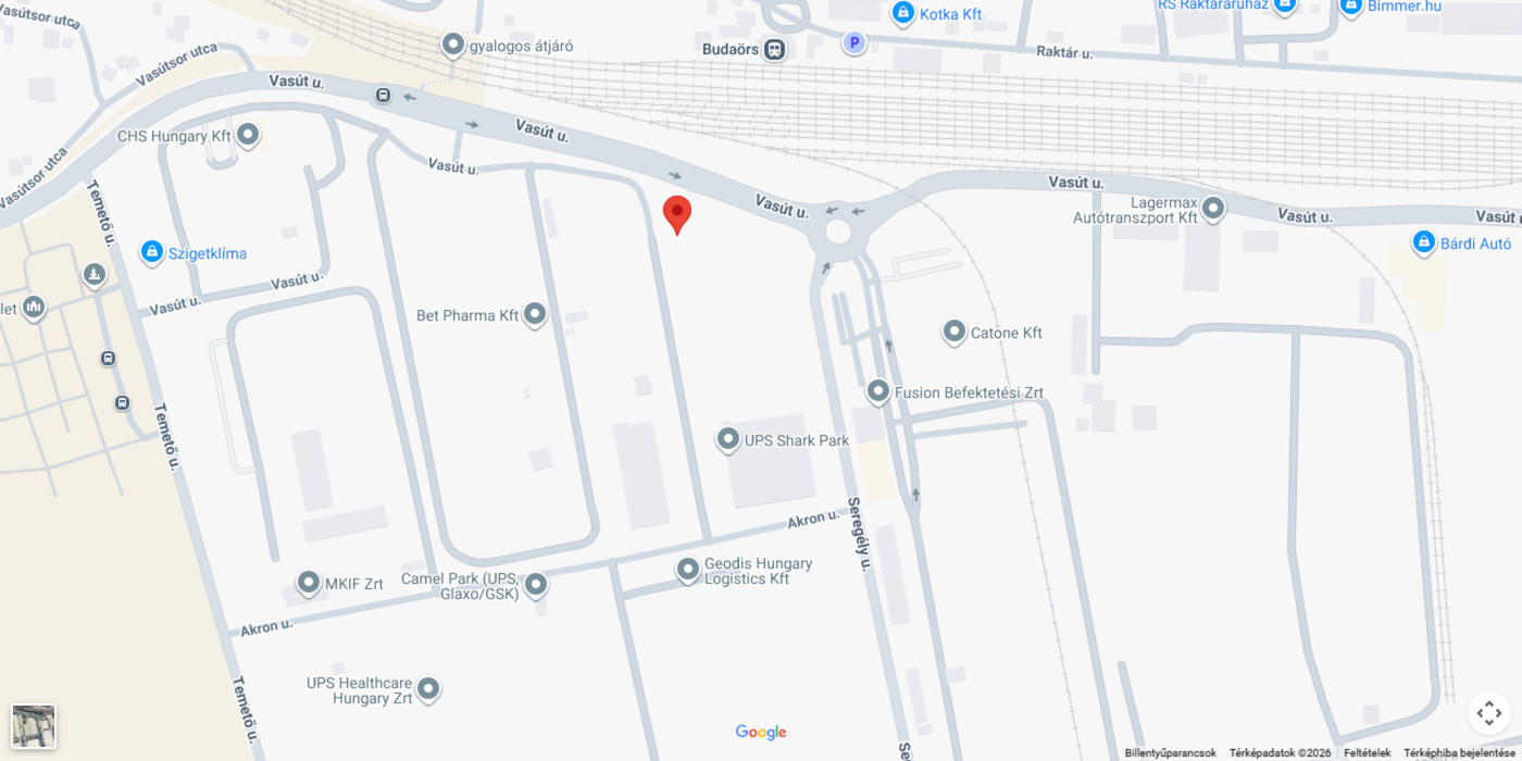 MEDICAL-INFO Kft. postacíme a térképen – Budaörs, Vasút u. 11.